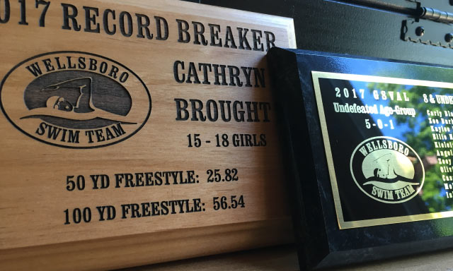 Laser engraved award plaques by Main St Engraving